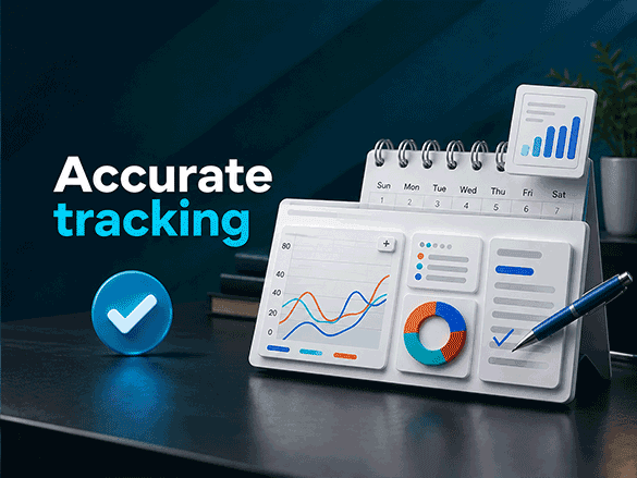 Analytics dashboard showing conversion tracking
