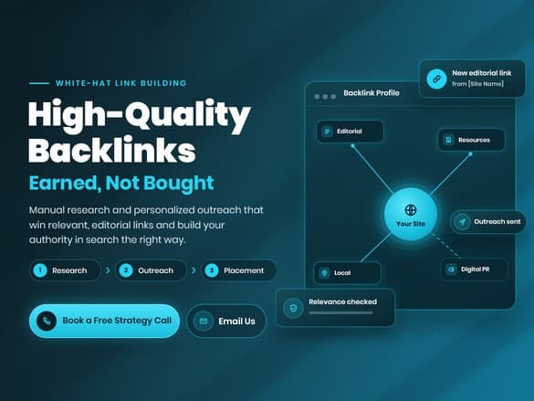 White-hat link building built on manual outreach